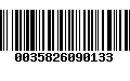 Código de Barras 0035826090133