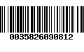 Código de Barras 0035826090812