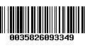 Código de Barras 0035826093349