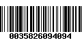 Código de Barras 0035826094094