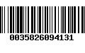 Código de Barras 0035826094131