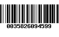 Código de Barras 0035826094599