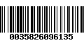 Código de Barras 0035826096135