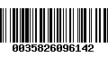 Código de Barras 0035826096142