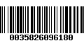 Código de Barras 0035826096180