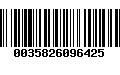 Código de Barras 0035826096425