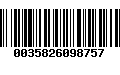 Código de Barras 0035826098757