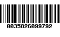 Código de Barras 0035826099792