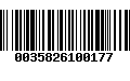 Código de Barras 0035826100177