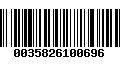 Código de Barras 0035826100696