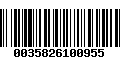 Código de Barras 0035826100955