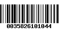 Código de Barras 0035826101044