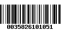 Código de Barras 0035826101051