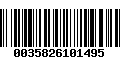 Código de Barras 0035826101495