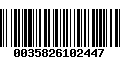 Código de Barras 0035826102447