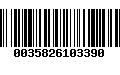 Código de Barras 0035826103390