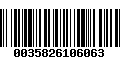 Código de Barras 0035826106063