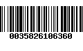 Código de Barras 0035826106360