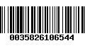 Código de Barras 0035826106544