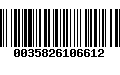 Código de Barras 0035826106612