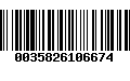 Código de Barras 0035826106674