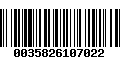 Código de Barras 0035826107022