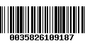 Código de Barras 0035826109187