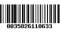 Código de Barras 0035826110633