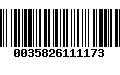 Código de Barras 0035826111173