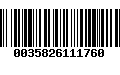 Código de Barras 0035826111760