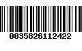 Código de Barras 0035826112422