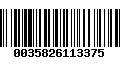 Código de Barras 0035826113375