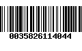 Código de Barras 0035826114044