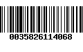 Código de Barras 0035826114068