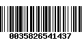 Código de Barras 0035826541437