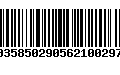 Código de Barras 00358502905621002974