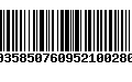 Código de Barras 00358507609521002809