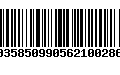 Código de Barras 00358509905621002861