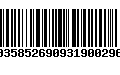 Código de Barras 00358526909319002963