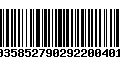 Código de Barras 00358527902922004019