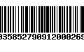 Código de Barras 00358527909120002694