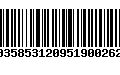 Código de Barras 00358531209519002629