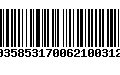 Código de Barras 00358531700621003127