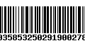Código de Barras 00358532502919002787