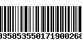 Código de Barras 00358535501719002680