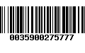 Código de Barras 0035900275777