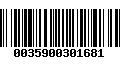 Código de Barras 0035900301681