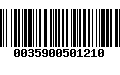 Código de Barras 0035900501210