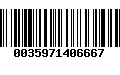 Código de Barras 0035971406667