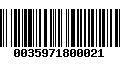 Código de Barras 0035971800021